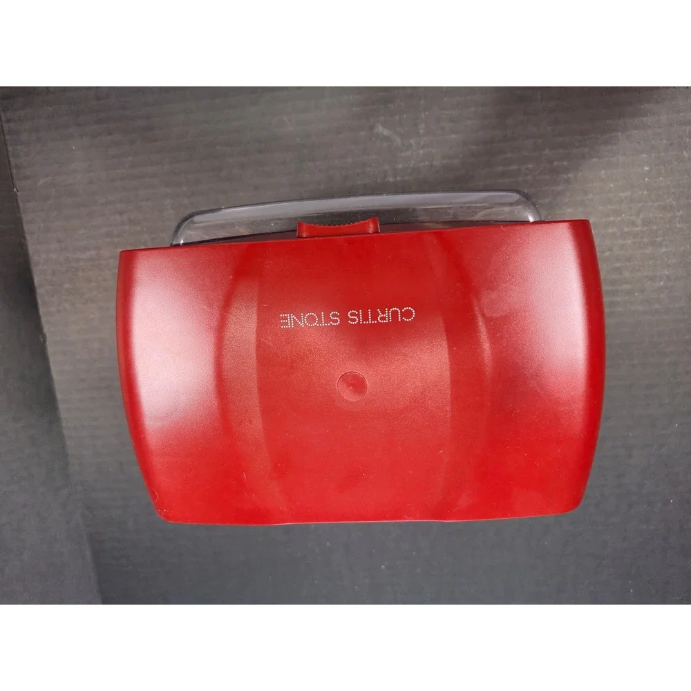 Curtis Stone Red Multi Prep Food Chopper Dicer Grater Slicer Set with Container